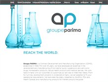 Tablet Screenshot of groupeparima.com